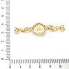 Brass Micro Pave Clear Cubic Zirconia Fold Over Clasps KK-U059-41G-01-3