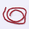 Faceted(32 Facets) Glass Beads Strands LS-EGLA-J042-4mm-25-3
