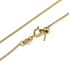 201 Stainless Steel Round Snake Chain Necklaces NJEW-H042-04G-01-2