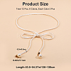 Imitation Leather Braided Chain Belts with Imitation Pearl AJEW-CP0008-67A-2