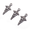 Tibetan Style Alloy Pendants TIBEP-N009-060AS-NR-3