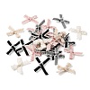 Polyester Bowknot with Lace Sew on Ornament Accessories DIY-C085-07-1