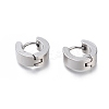 Tarnish Resistant 304 Stainless Steel Huggie Hoop Earrings X-EJEW-O087-09D-P-1
