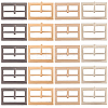 20Pcs 4 Colors Alloy Belt Buckles FIND-CL0001-36A-1