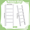 Wooden Ladder Miniature Ornaments AJEW-WH0270-937-2