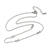 304 Stainless Steel Link Chain Necklaces for Women Men NJEW-K292-01H-P-4