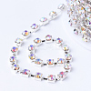 Brass Rhinestone Strass Chains CHC-T002-SS8-02S-2