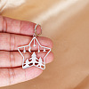 201 Stainless Steel Leverback Earrings FS-WGCA6C3-01-4