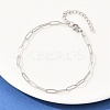 201 Stainless Steel Paperclip Chains Bracelets for Women LS-BJEW-G767-01E-P-3