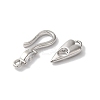 Brass S-Hook Clasps KK-C062-043P-2