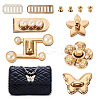 5Pcss 5 Styles Flower Alloy Purse Press Lock Sets FIND-TA0008-51-1