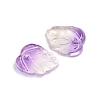 Two-Tone Transparent Glass Charms GLAA-H016-15D-2