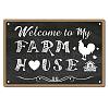 Rectangle with Word Vintage Metal Iron Sign Poster AJEW-WH0157-270-1