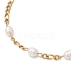Natural Cultured Freshwater Pearl Beads Link Bracelets BJEW-JB13206-3