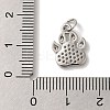 Rack Plating Brass Micro Pave Cubic  Zirconia Pendants KK-U027-16P-3