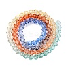 Gradient Color Baking Paint Glass Bead Strands DGLA-A039-T2mm-A014-2