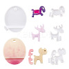 4Pcs 4 Style DIY Mobile Phone Holders Silicone Mold DIY-MP0001-12-1