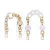 2Pcs 2 Style Oval & Round Beads Acrylic Bag Handle FIND-GN0001-16C-1
