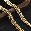 Brass Wheat Chain Necklaces for Women NJEW-B126-02G-3