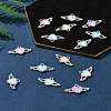 14Pcs 7 Colors Rack Plating Alloy Rhinestones Pendants FIND-FS0003-19-10