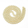Baking Paint Glass Beads Strands X-DGLA-Q023-6mm-DB6-2