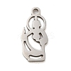 Non-Tarnish 304 Stainless Steel Pendants STAS-S123-02P-1