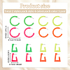 2 Sets 2 Style Acrylic Stud Earrings Set EJEW-AN0004-08-2