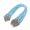 Waxed Cord Necklace Making NCOR-T001-56-1