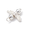 10Pcs Electroplated Synthetic Non-magnetic Hematite Beaded Angel Charms PALLOY-JF03636-01-5