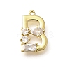 Brass Micro Pave Cubic Zirconia Pendants LS-KK-M310-01G-02-1
