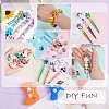 12Pcs 4 Styles Food Grade Eco-Friendly Silicone Focal Beads SIL-SZ0001-71-6