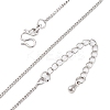 1.2MM Brass Twisted Chain Necklaces NJEW-D302-64P-2