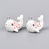 Sea Animal Theme Opaque Resin Pendants RESI-D071-04H-3