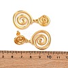 304 Stainless Steel Vortex Spiral Dangle Stud Earrings EJEW-L304-01G-5