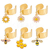 304 Stainless Steel Open Cuff Rings RJEW-UN00015-1