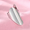 Non-Tarnish 304 Stainless Steel Open Cuff Ring X-RJEW-Q775-01P-3