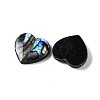 Natural Paua Shell Epoxy Resin Cabochons SSHEL-S279-01D-2