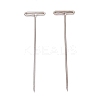 Nickel Plated Steel T Pins for Blocking Knitting FIND-D023-01P-06-1