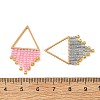 Glass Seed Beads Tassel Pendants PALLOY-MZ01455-3