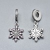 Antique Silver Plated 925 Sterling Silver European Dangle Charms STER-L061-B07-AS-2