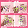 8Pcs 8 Styles PVC Plastic Waterproof Decorative Sticker Labels DIY-SP0004-93C-4