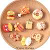 20Pcs 10 Styles Opaque Resin Imitation Food Pendants CRES-FS0001-24-3