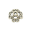 Tibetan Style Alloy 4-Petal Bead Caps TIBE-0561-AS-FF-1