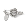 Brass Micro Pave Cubic Zirconia Fold Over Clasps KK-U052-12P-1