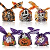 60Pcs 2 Styles Rabbit Shaped Halloween Candy Plastic Bags ABAG-FS0001-06-3