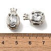 Rack Plating Alloy European Beads FIND-H005-12P-3