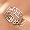 304 Stainless Steel Cuff Rings FS-WGFBCF4-02-1