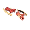 304 Stainless Steel Enamel Pendants STAS-I346-24G-2