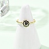 Brass Micro Pave Cubic Zirconia Cuff Open Rings LS-RJEW-Z126-01G-2