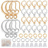 22 Pairs 2 Colors Brass Earring Hooks DIY-CN0002-61-1